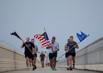 Aerial porters honor the fallen at Port Dawg Memorial Run