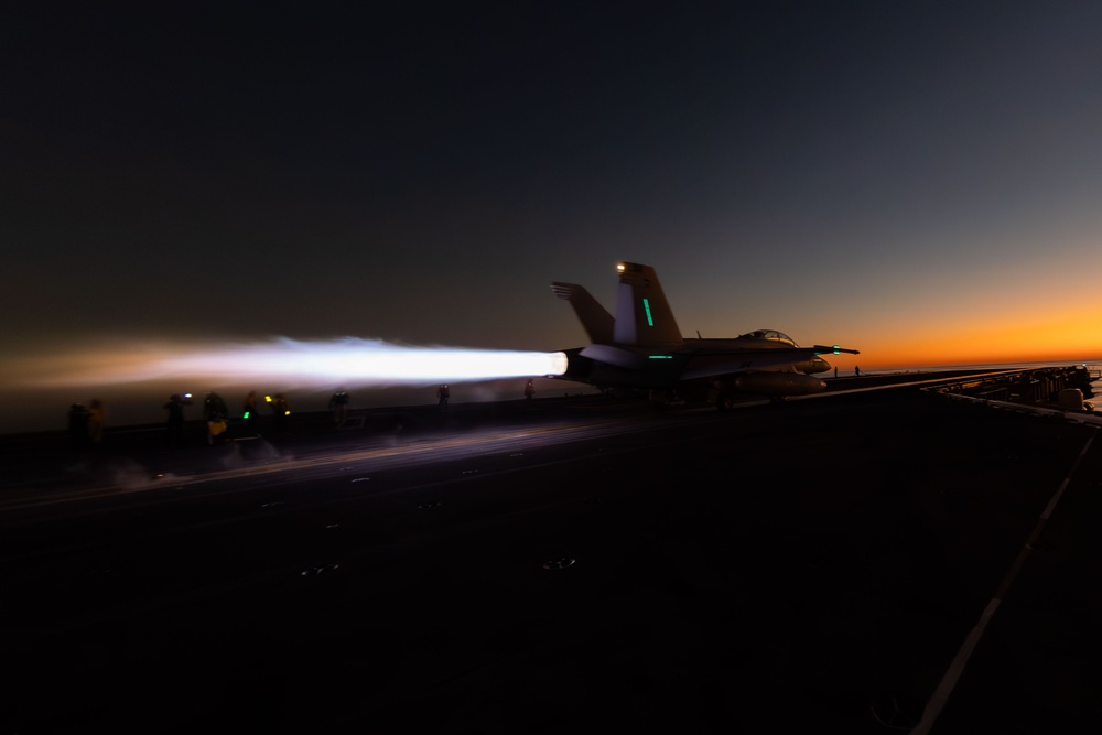 George Washington Conducts Flight Operations