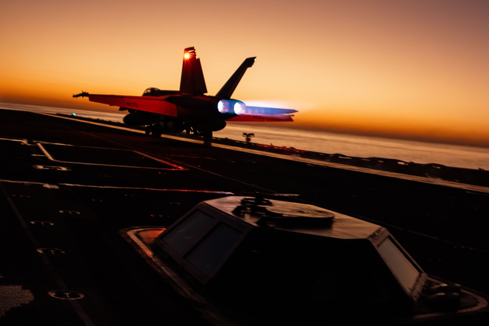 George Washington Conducts Flight Operations