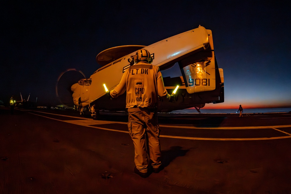 George Washington Conducts Flight Operations