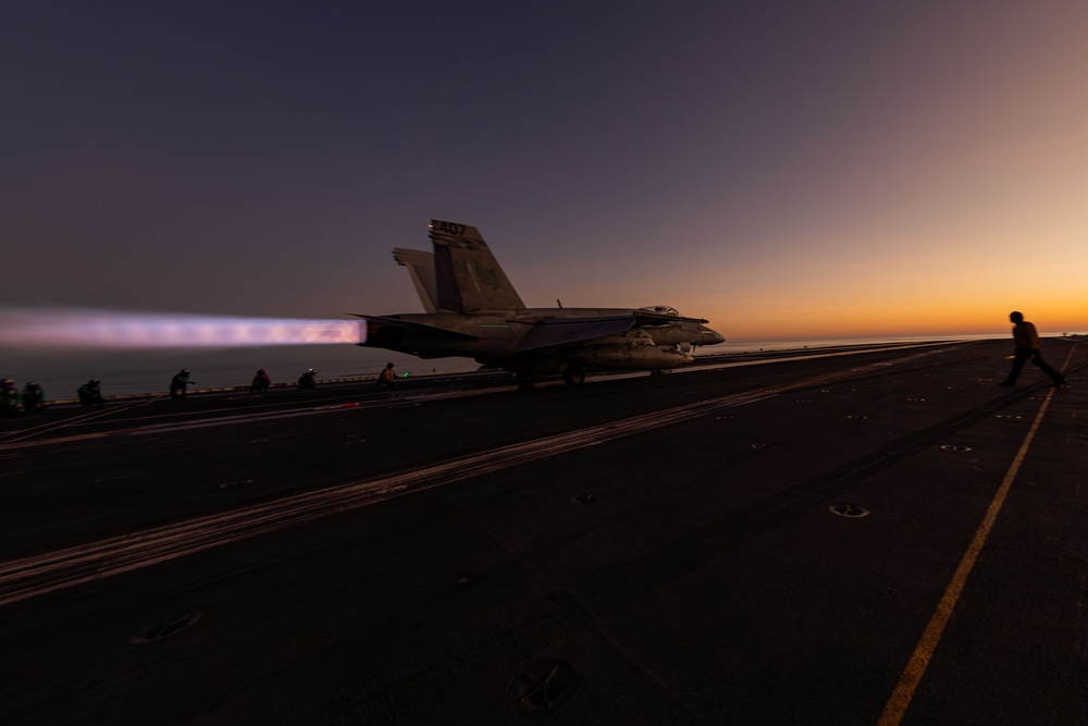 George Washington Conducts Flight Operations