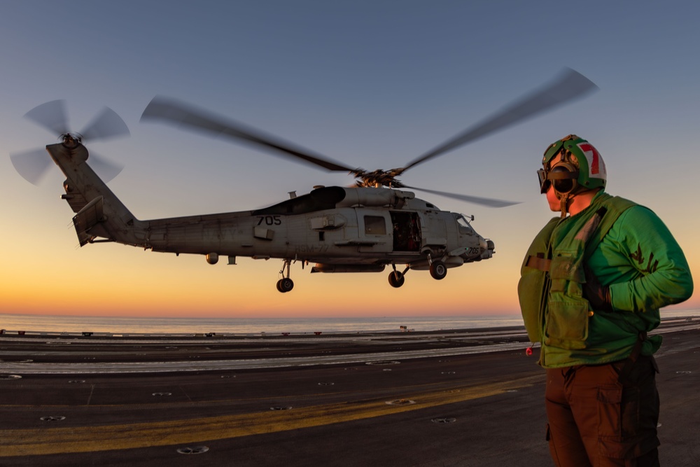 George Washington Conducts Flight Operations