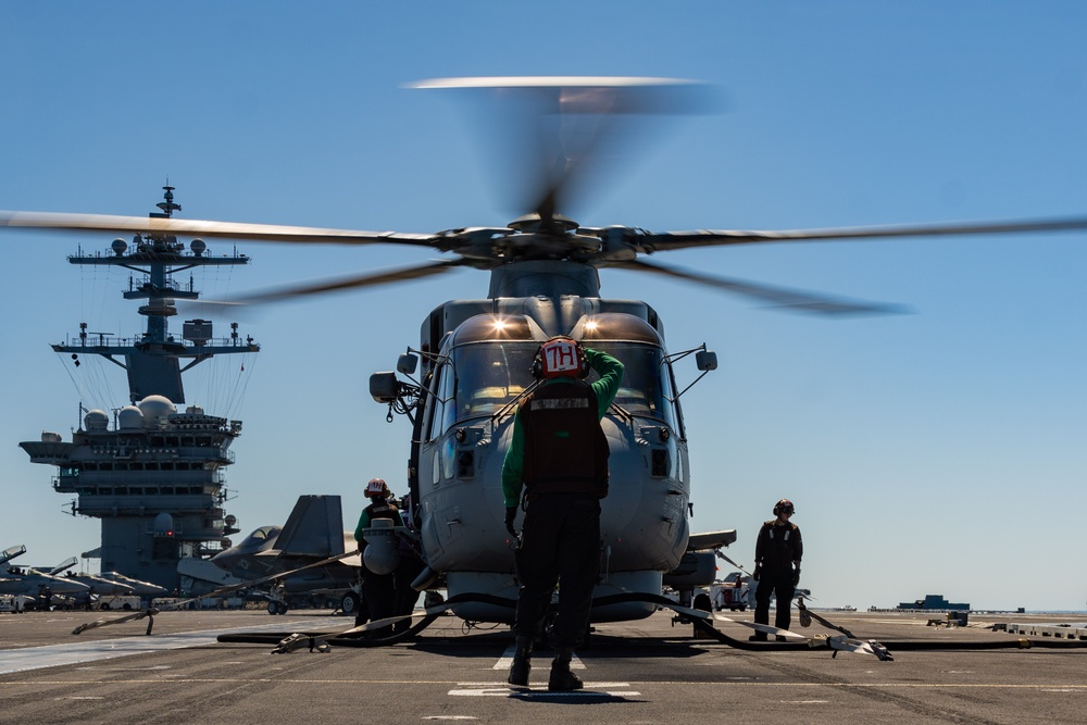 George Washington Conducts Flight Operations
