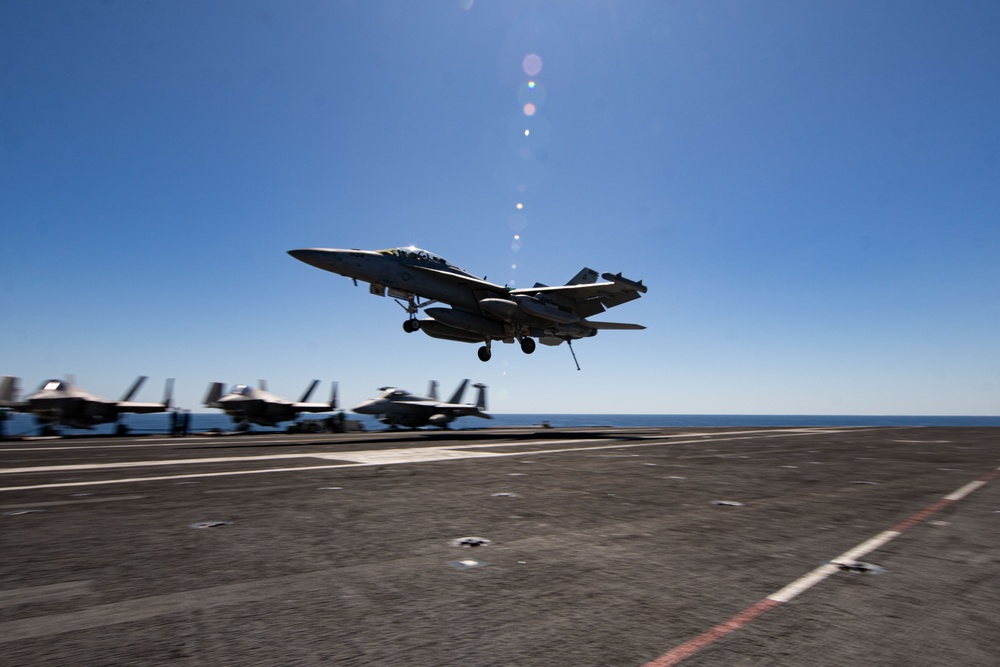 George Washington Conducts Flight Operations