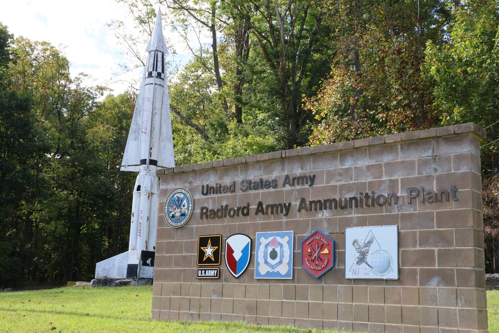 Gate at the Radford Army Ammunition Plant
