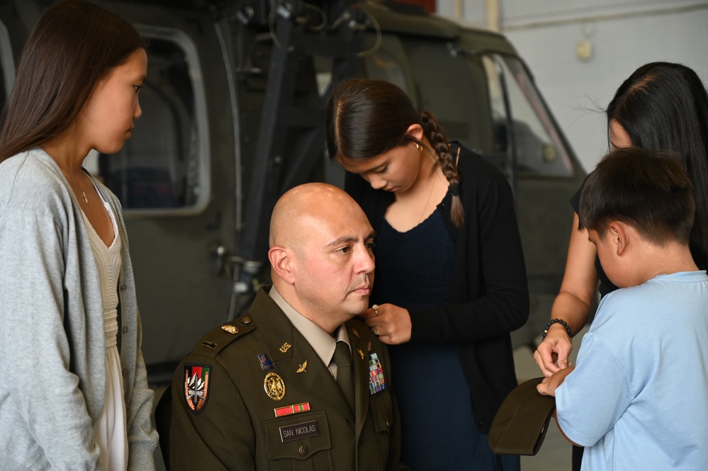 CW5 Ryan San Nicolas Promotion Ceremony at Davison Army Airfield