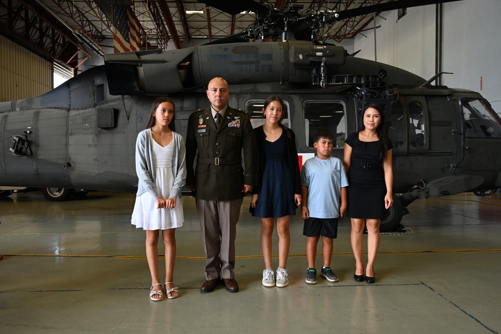 CW5 Ryan San Nicolas Promotion Ceremony at Davison Army Airfield