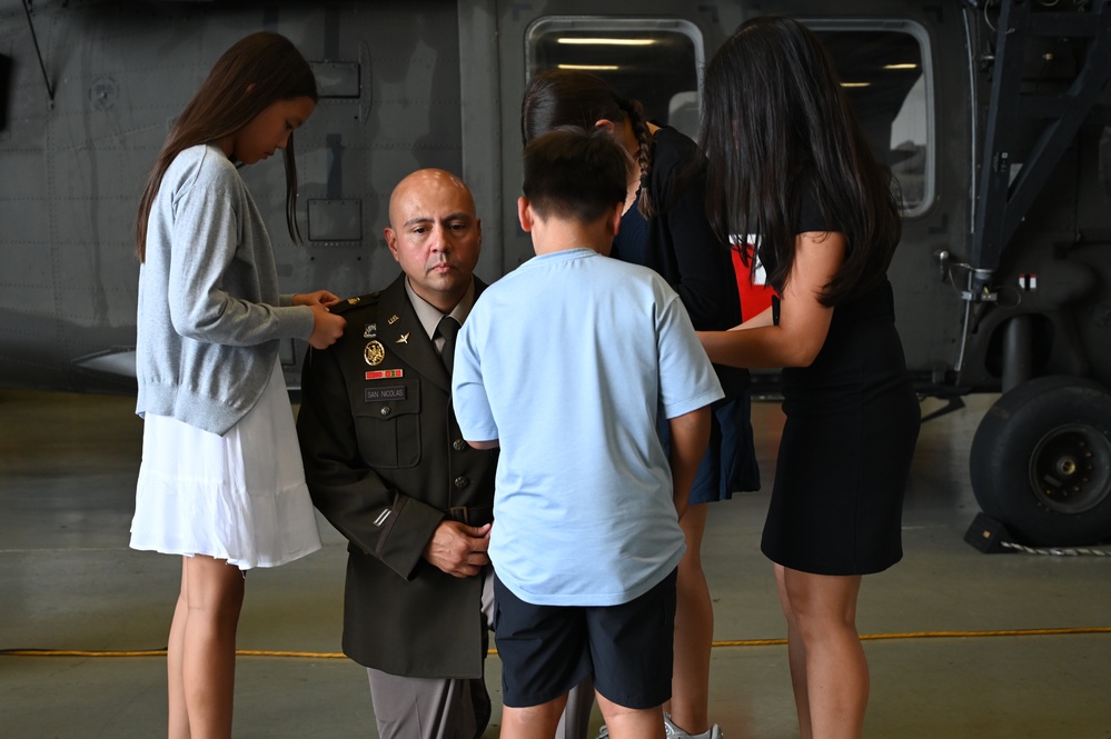 CW5 Ryan San Nicolas Promotion Ceremony at Davison Army Airfield