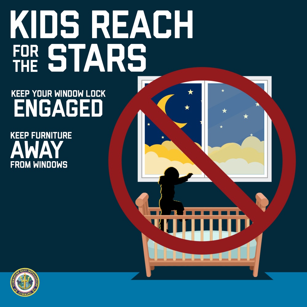 Window Lock Safety Social Media Graphic - Reach for the Stars
