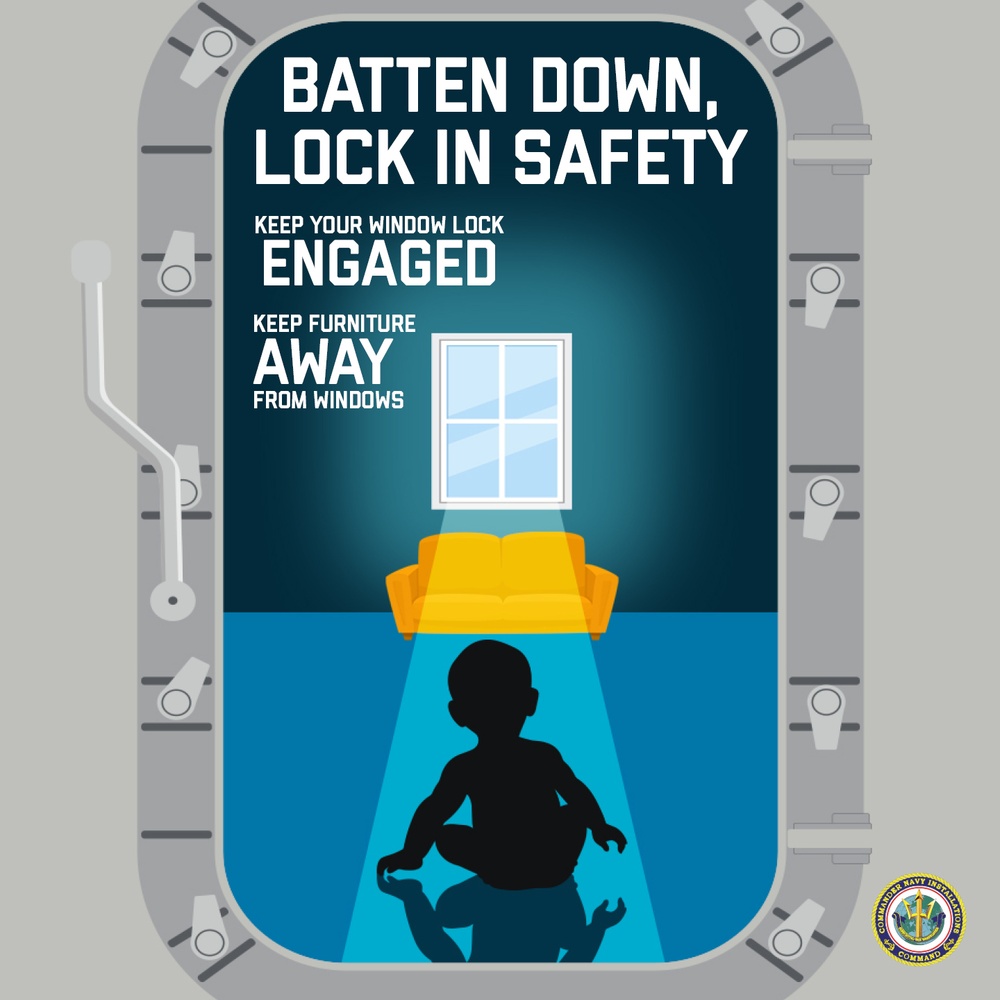 Window Lock Safety Social Media Graphic - Batten Down