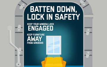 Window Lock Safety Social Media Graphic - Batten Down