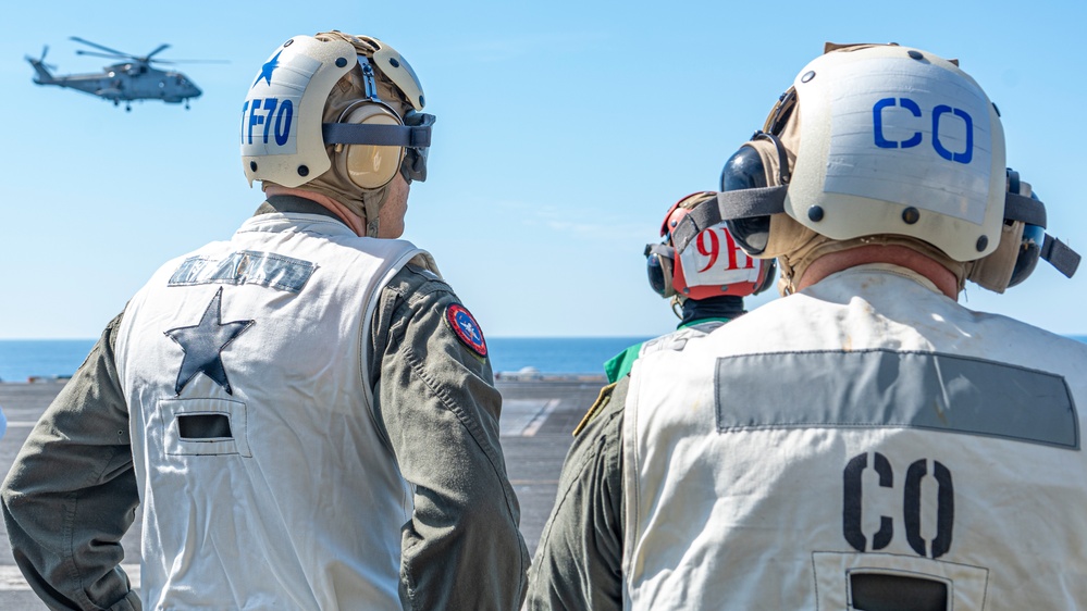 Commander, Task Force 70 (CTF 70) Hosts Royal Navy U.K. Carrier Strike Group