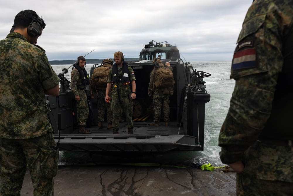 Atlantic Alliance 2025 2d Battalion, 6th Marine Regiment Aboard Dutch LCU