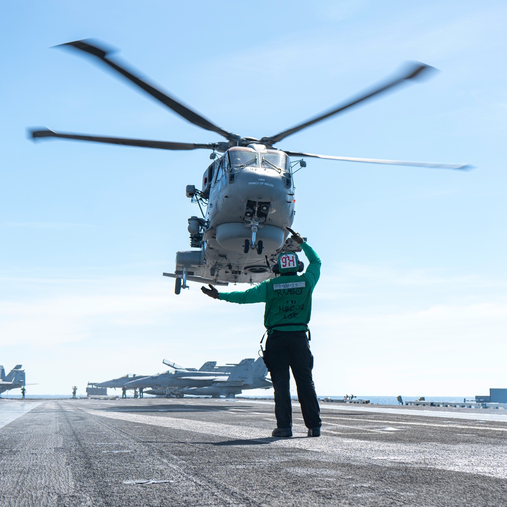 Commander, Task Force 70 (CTF 70) Hosts Royal Navy U.K. Carrier Strike Group