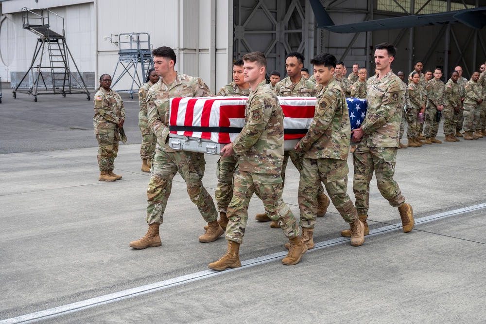 JBLM chaplains and religious teams conduct dignified transfer ramp ceremony training