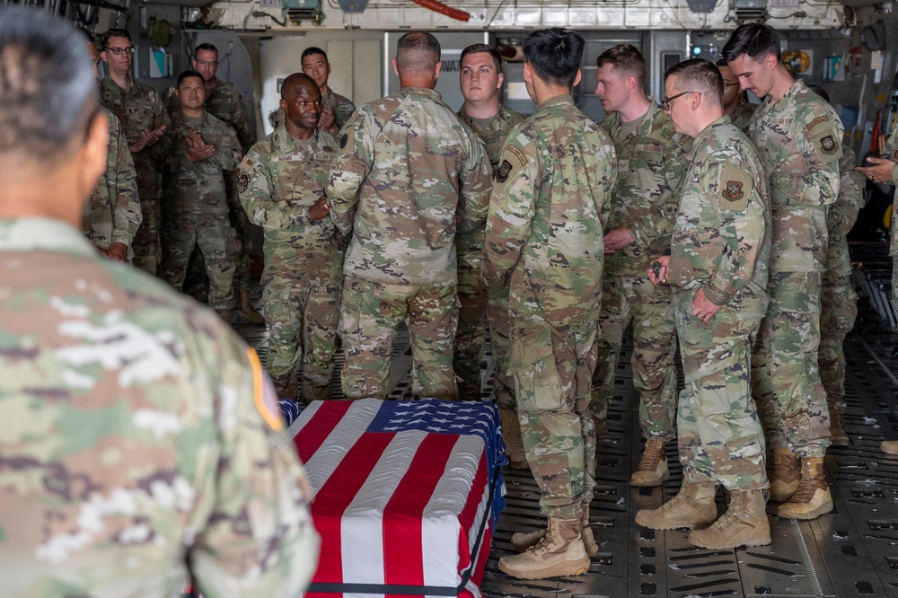 JBLM chaplains and religious teams conduct dignified transfer ramp ceremony training