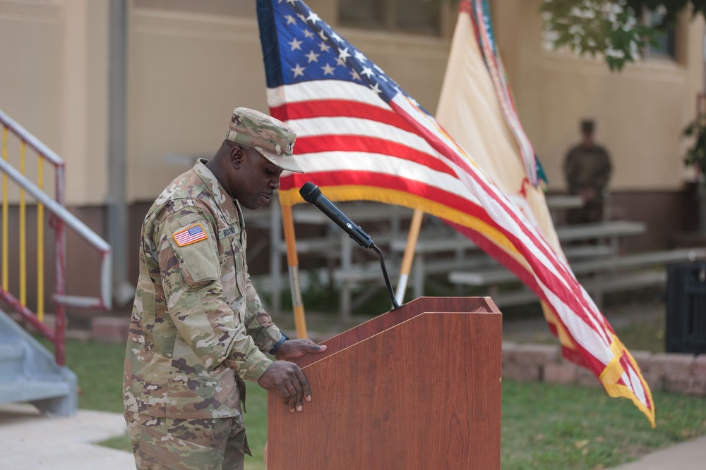 258th Signal Co, 100th BSB Change of Command Ceremony