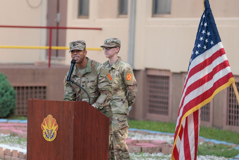 258th Signal Co, 100th BSB Change of Command Ceremony