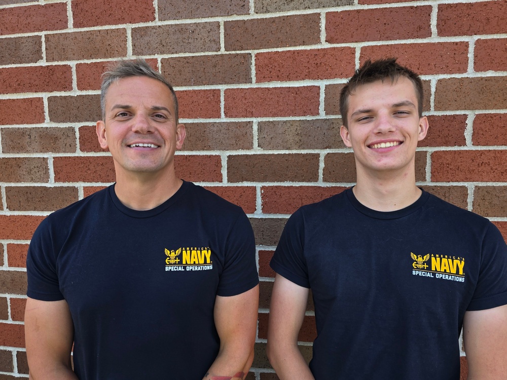 Father and Son Enlist in Navy Together