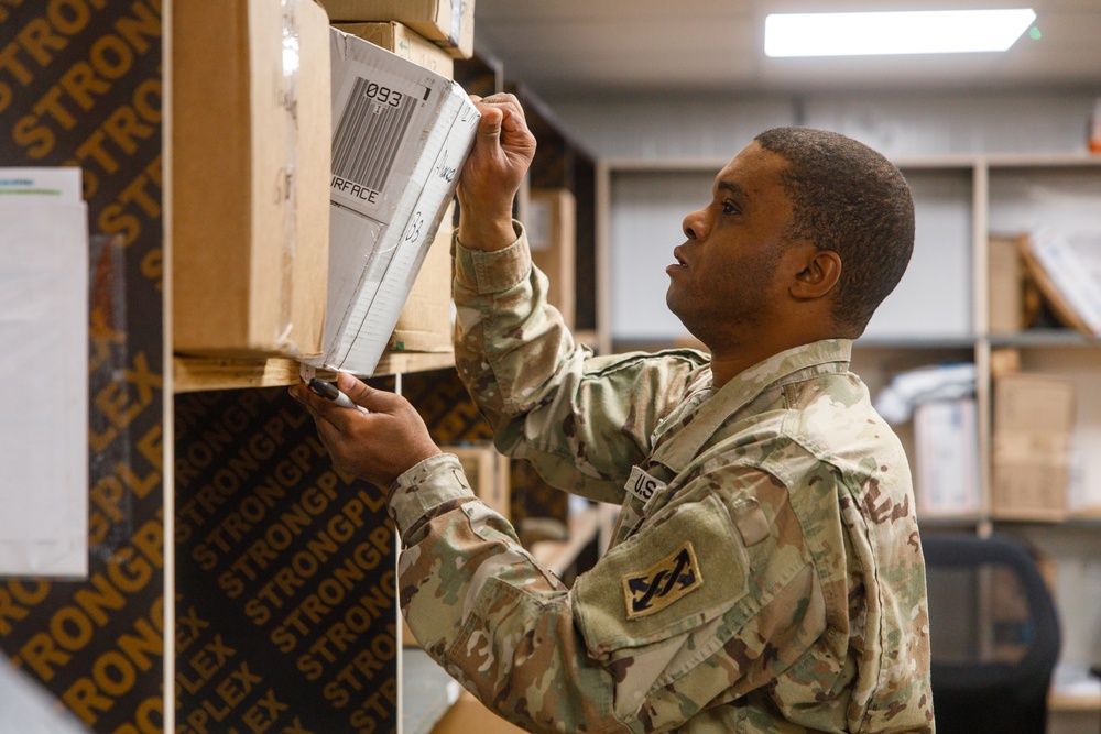 17th Special Troops Battalion Mail Room Operations