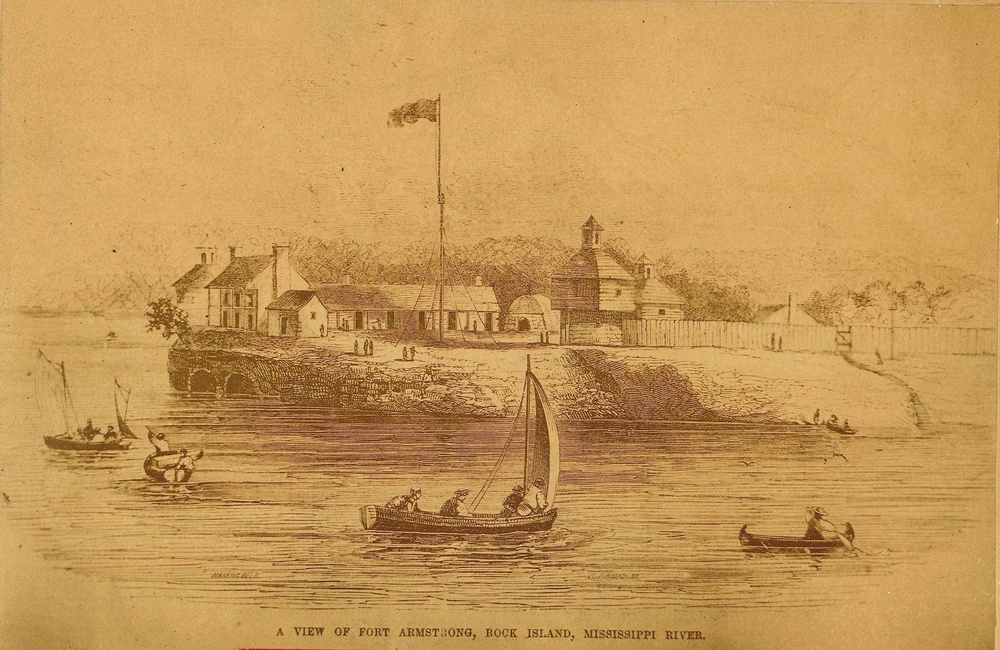 Drawing of Fort Armstrong
