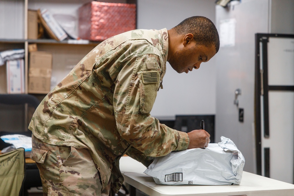 17th Special Troops Battalion Mail Room Operations