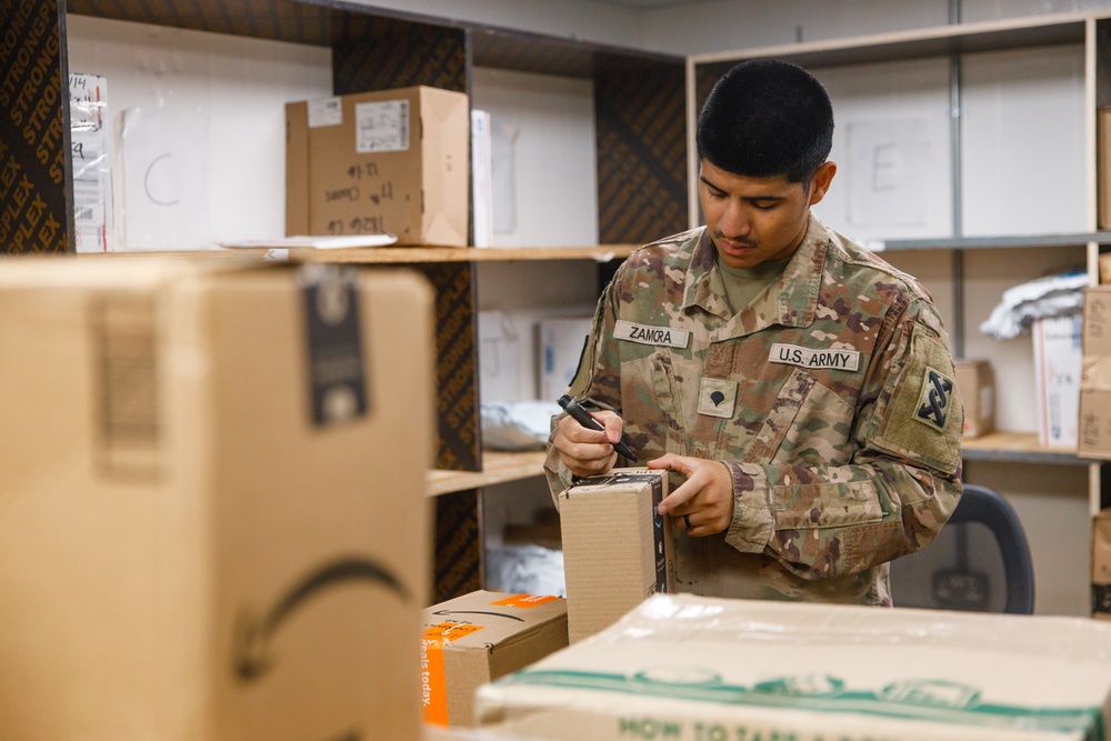 17th Special Troops Battalion Mail Room Operations