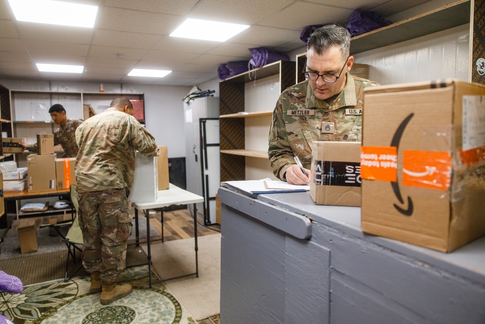 17th Special Troops Battalion Mail Room Operations