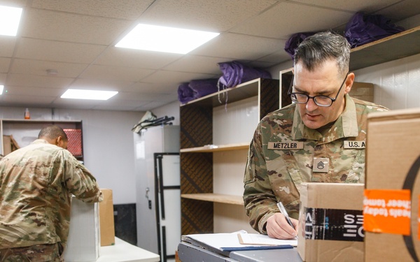 17th Special Troops Battalion Mail Room Operations