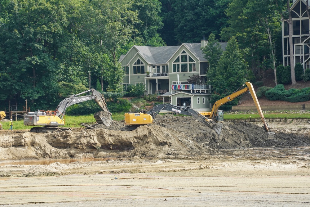 Debris removal continues at Lake Lure, North Carolina