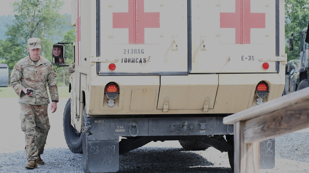 108th MCAS medical training at Fort Indiantown Gap