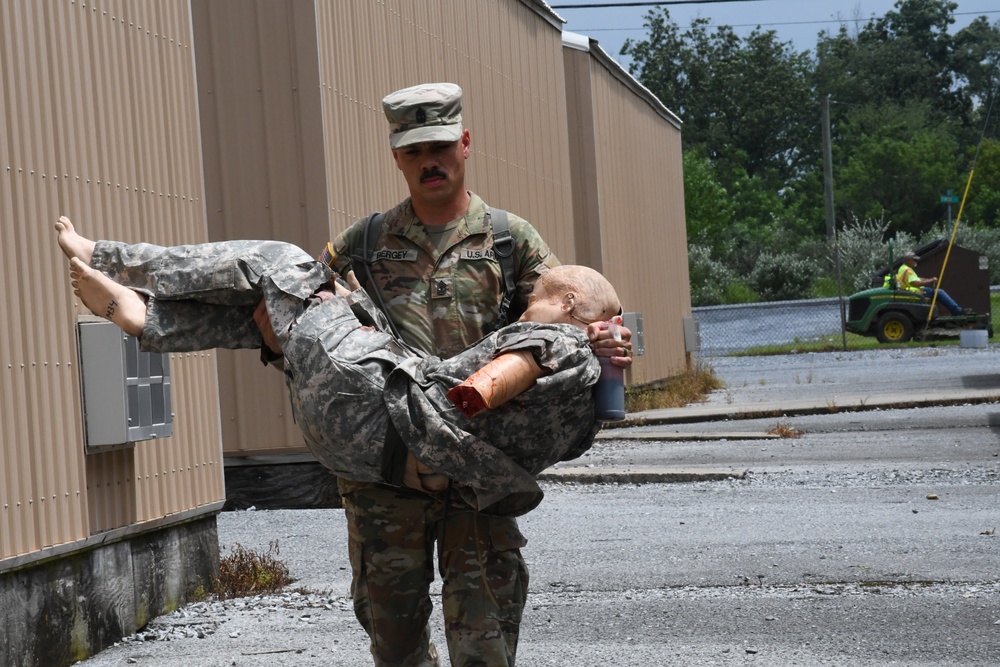 108th MCAS medical training at Fort Indiantown Gap