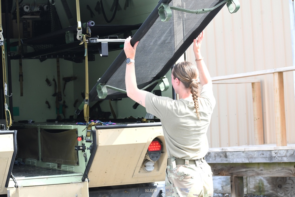 108th MCAS medical training at Fort Indiantown Gap