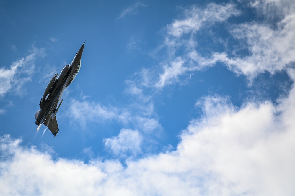 148th Fighter Wing F-16 Soars Through The Air