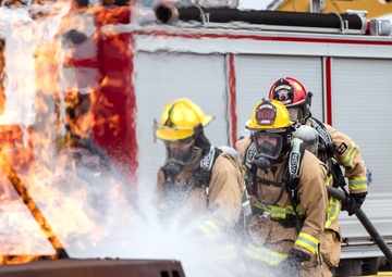 169th CES firefighters complete vehicle burn training