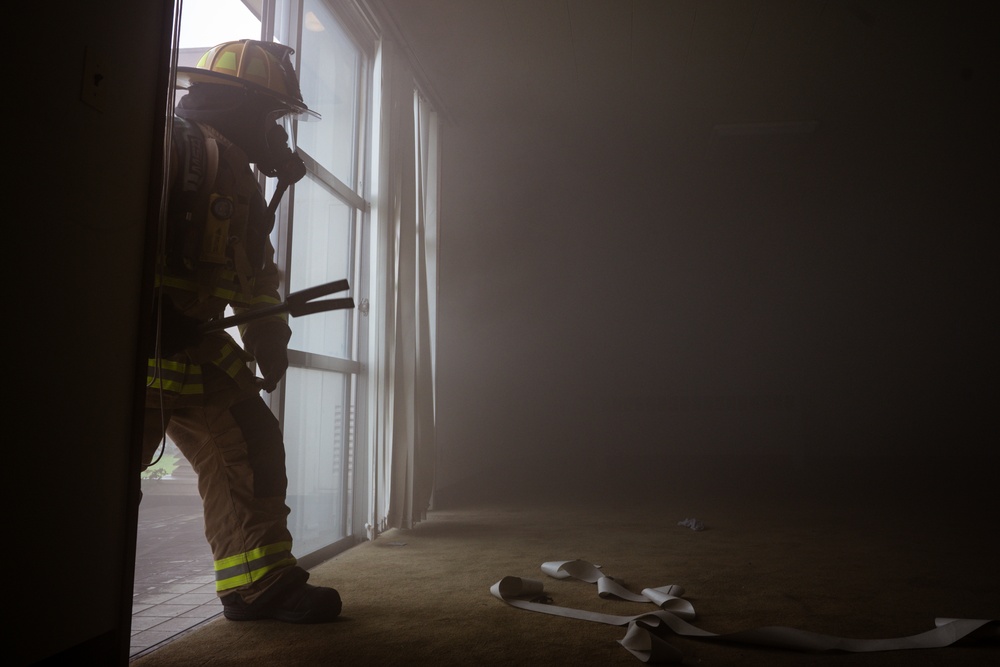 169th CES firefighters complete structure fire training at Yokota AFB, Japan