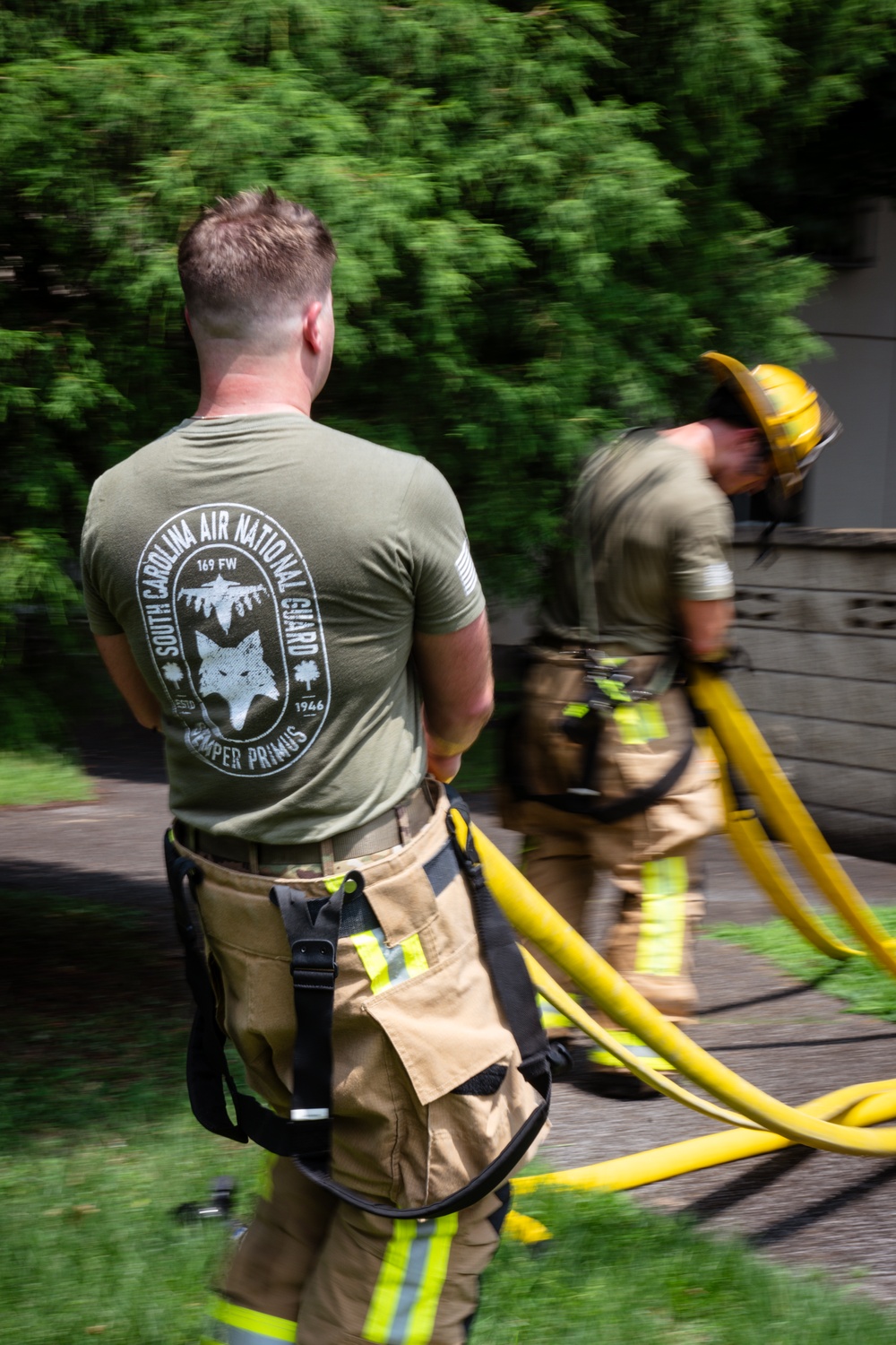 169th CES firefighters complete structure fire training at Yokota AFB, Japan