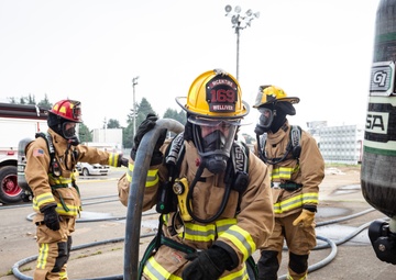 169th CES firefighters complete structure burn training at Yokota Air Base, Japan