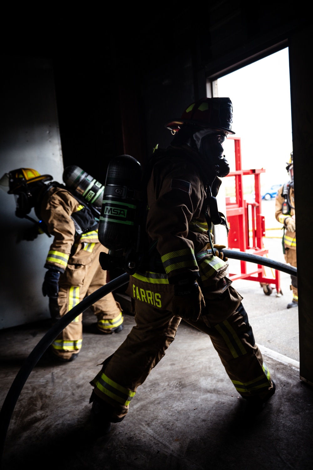 169th CES firefighters complete structure burn training at Yokota Air Base, Japan