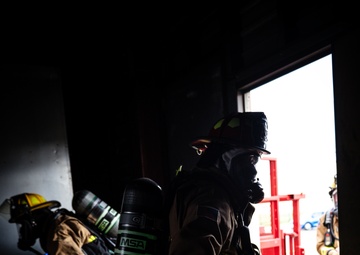 169th CES firefighters complete structure burn training at Yokota Air Base, Japan