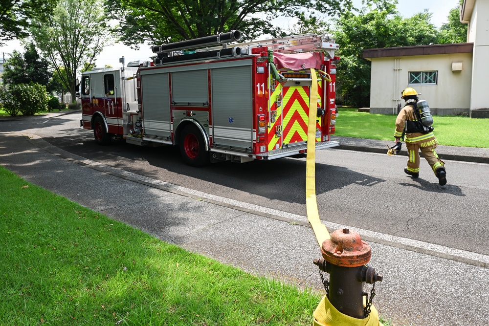 169th CES firefighters conduct structure training in Japan