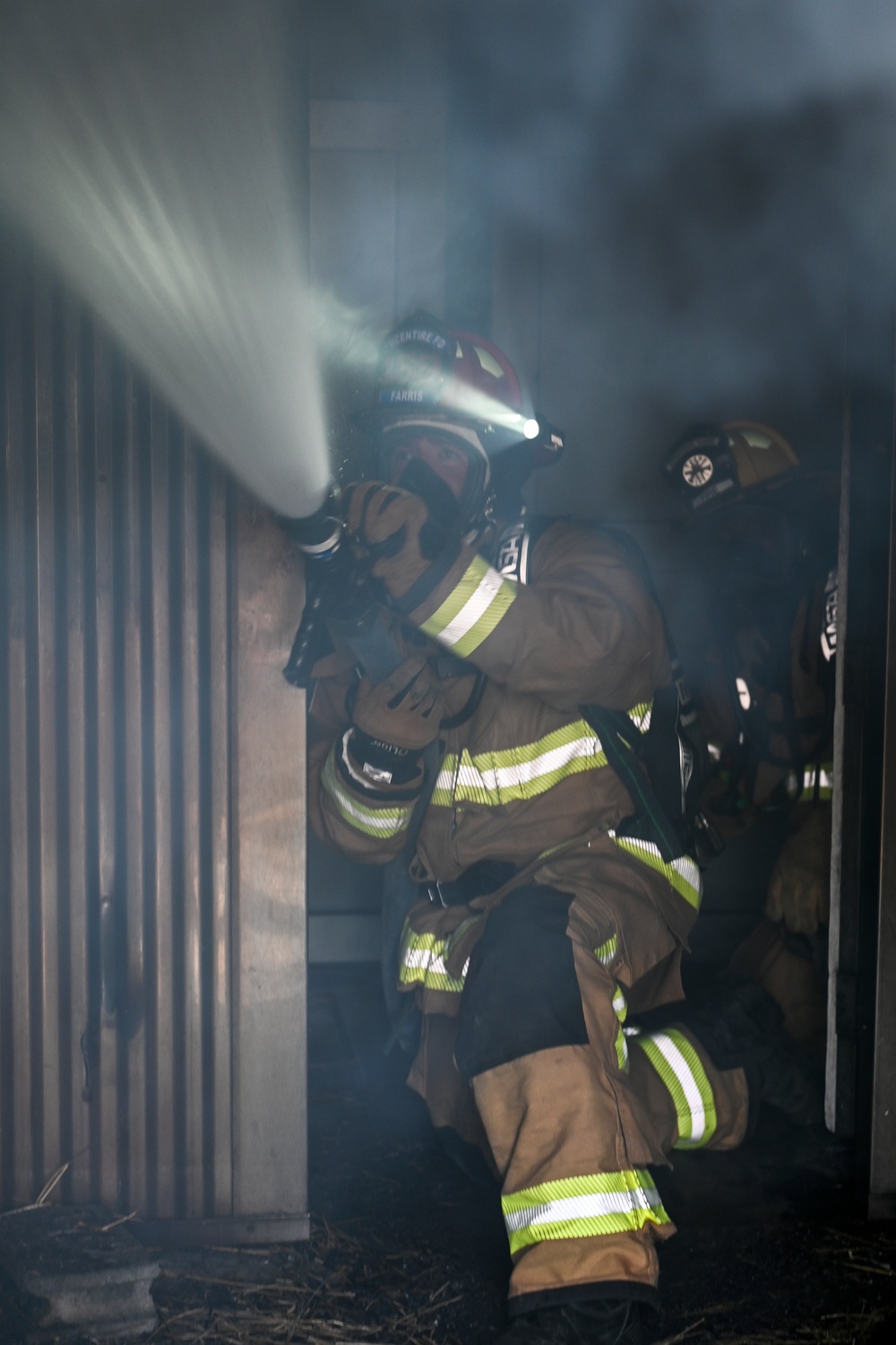 169th CES firefighters conduct structure fire training in Japan