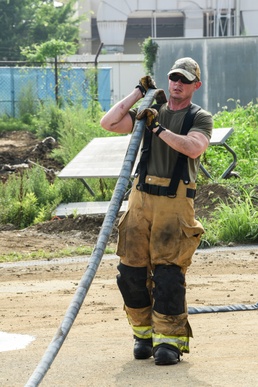 169th CES firefighters conduct structure fire training in Japan