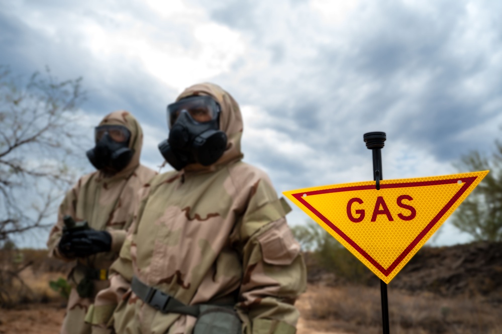 355th Civil Engineer Squadron Emergency Management Airmen conducted contamination survey training