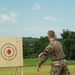 Sgt. Luke Cloward throws an axe - 2025 National Best Warrior