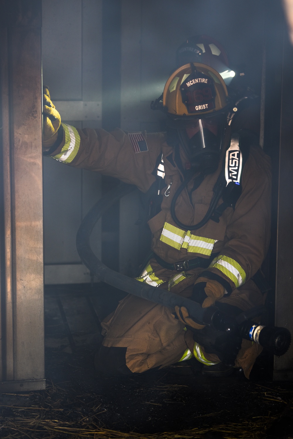 169th CES firefighters conduct structure fire training in Japan