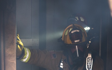 169th CES firefighters conduct structure fire training in Japan
