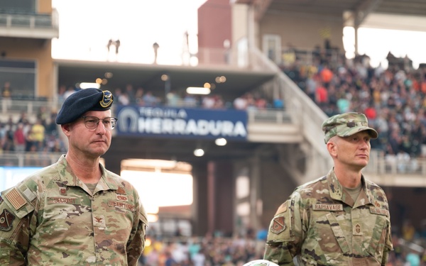 Kirtland Leadership Stand at Parade Rest