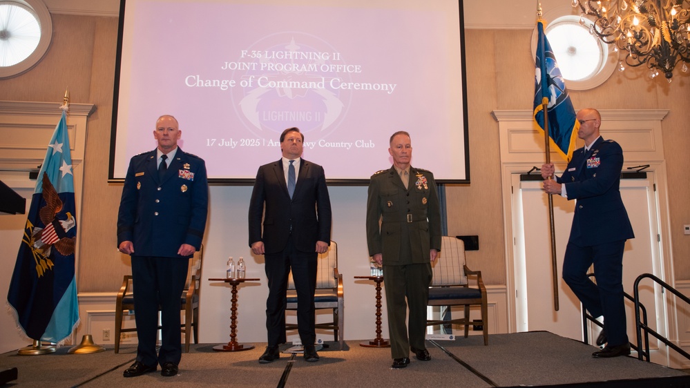 F-35 Joint Program Office conducts a Change of Command