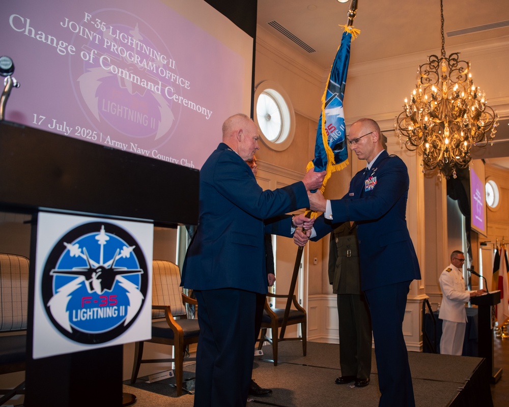 F-35 Joint Program Office conducts a Change of Command